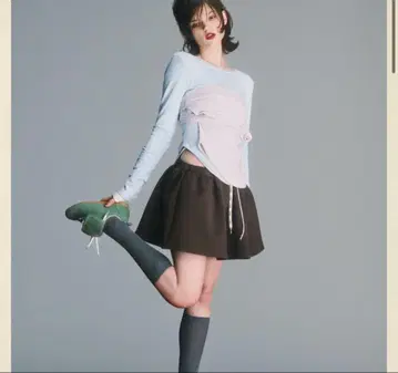 RAVENNA TOP 라이트 블루 긴팔 bibiy Bibiy