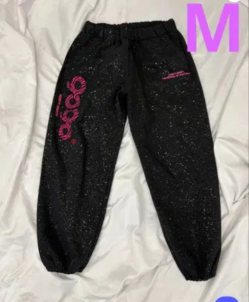 9090 girl OG 로고 글리터 스웻 팬츠