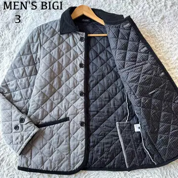 컨디션 최상 남성용 비기 코듀로이 퀼팅 자켓 3 헤링본 L