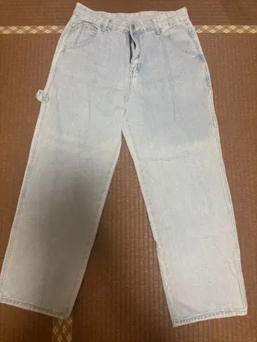 라이트 블루 데님 와이드 팬츠