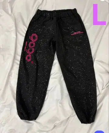 9090 girl OG Logo Glitter Sweat Pants