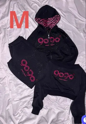 9090 girl OG Logo Glitter 셋업