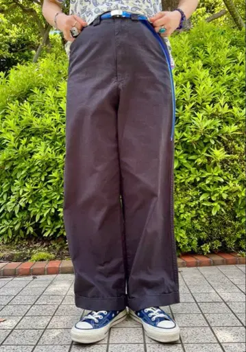 BEAMS BOY 밀리터리 치노 팬츠