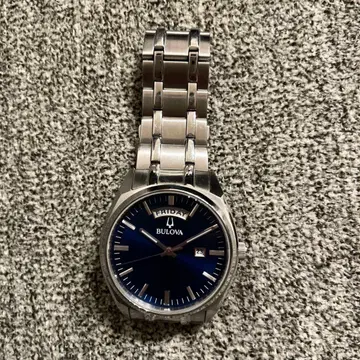 BULOVA 쿼츠 손목시계 네이비