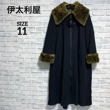 [ 이타리야 ] 이탈리아 집업 롱 코트 블랙