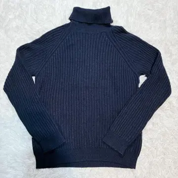 바니스뉴욕 이탈리아제 터틀넥 니트 울 캐시미어 네이비