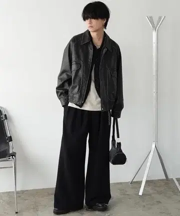 [ WYM ] ARTIFICIAL GRAIN FLIGHT BLOUSON