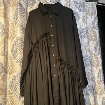 not conventional 레이어드 롱 셔츠