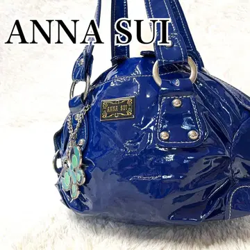 ANNA SUI 핸드백 네이비 참 포함 y2k 스터드 나비