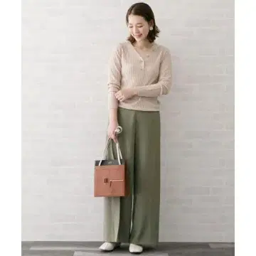 URBAN RESEARCH ROSSO 사이드턱 와이드 팬츠