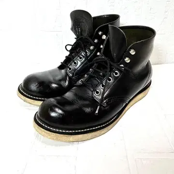 레드윙 8165 블랙 26.0 8 플레인토 가죽 부츠