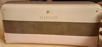 ELLE PLATINATE 장지갑 베이지 핑크