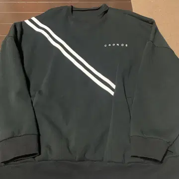 CRONOS 블랙 트레이닝복 스트라이프 XXXL