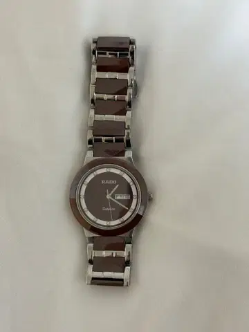 RADO 쿼츠 손목시계 브라운 정크제품