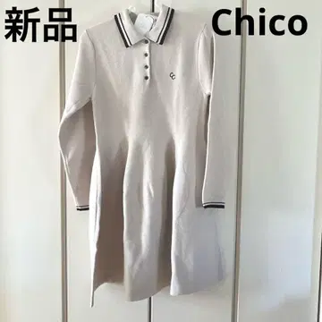 새상품 치코 카라 부착 니트 원피스