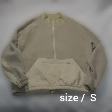 REMI RELIEF 플리스 아노락 베이지 S