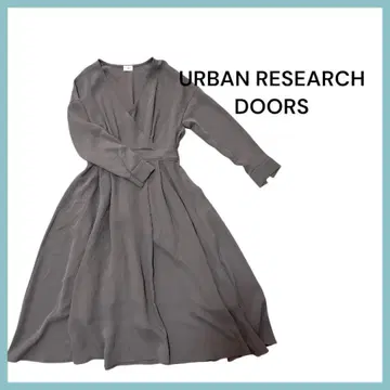 URBAN RESEARCH DOORS 카슈쿨 드레이프감 원피스 그레이