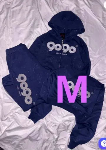 9090 girl OG Logo Glitter 셋업