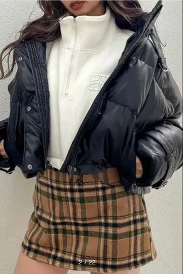 GYDA 크롭 다운 자켓 F 사이즈