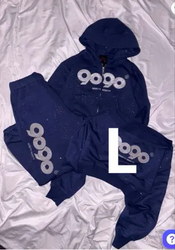9090 girl OG Logo Glitter 셋업