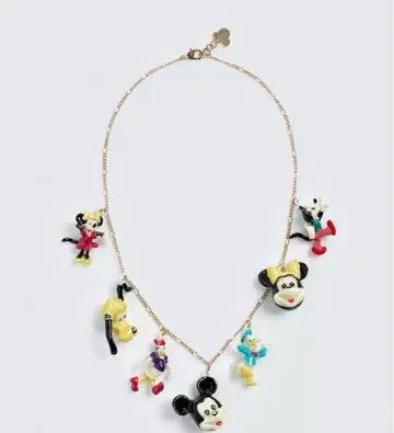 ZARA 디즈니 미키 참 목걸이