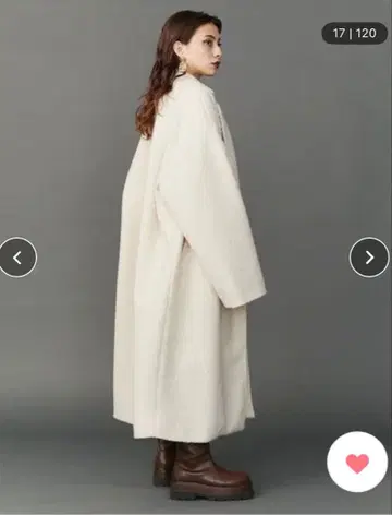 EVRIS 오버 사이즈 컬러 롱 코트 보아 코트 미사용 새상품