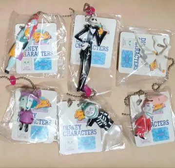 [레어] 나이트메어 비포 크리스마스 키체인 피규어 6개