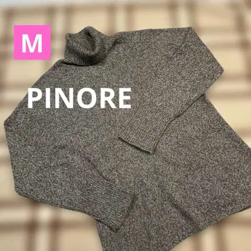 [ PINORE ] 캐시미어 브라운 터틀넥 니트 긴팔 사이즈 M