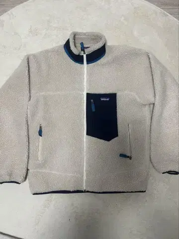 patagonia 플리스 자켓 L 사이즈 베이지/네이비