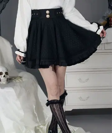 Pal elfy 파루엘피 플레어 스커트 튤 블랙 양산형