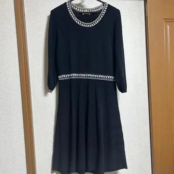 폴카 원피스 블랙 폴카