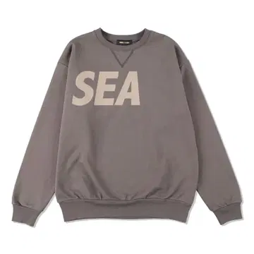 wind and sea 크루넥 맨투맨 차콜 L