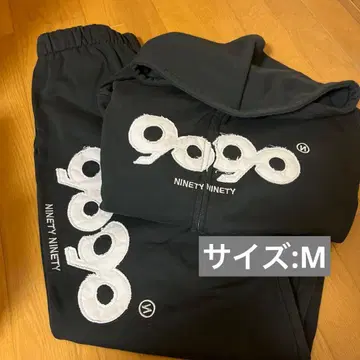 9090 로고 후드티 셋업