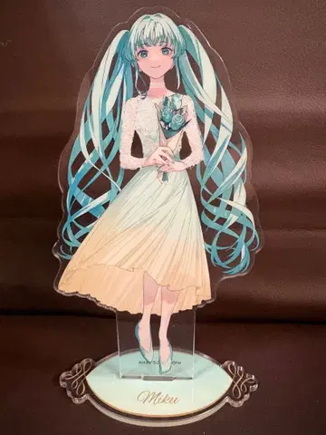 하츠네 미쿠 Miku 웨딩 드레스 아크릴 스탠드