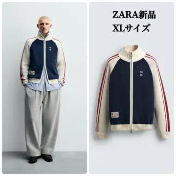 ZARA 챔피온 콜라보 컬러 블록 밴드 니트 자켓 XL 택 포함 새상품