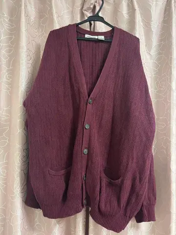 [ 새상품급 ] claiborne 클레이본 가디건 보르도 M 사이즈