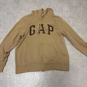 GAP 베이지 집업 후드티 L 사이즈