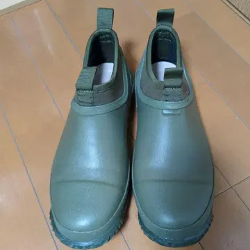 올리브 그린 고무 레인 슈즈 마린 슈즈