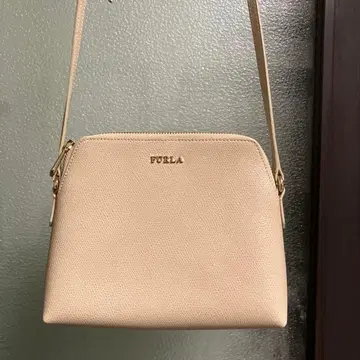 FURLA 베이지 가죽 숄더백