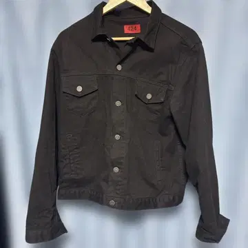 424 포투포 데님 자켓 블랙