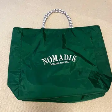 [ 가격 인하 가능 ] NOMADIS 리버서블 토트백 L 그린&네이비