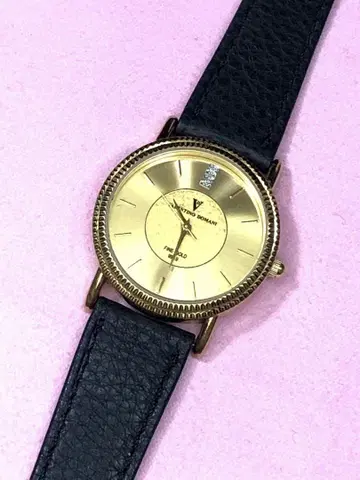 남성용 손목시계 발렌티노 도마니 FINEGOLD 999.9 새상품 배터리