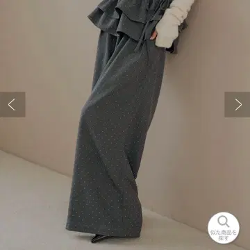 Chico 큐빅 루즈 슬랙스 팬츠