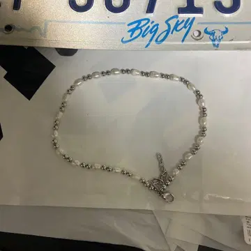 펄 목걸이 실버 목걸이