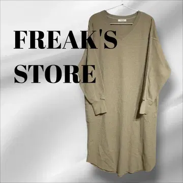 프릭스스토어 FREAK'S STORE 와플 원피스 긴팔 프리