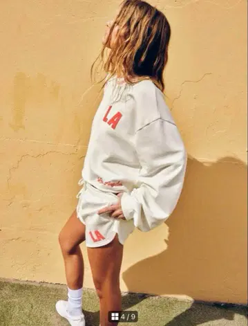 ZARA 플러시 저지 VARSITY 스웨트 셔츠 팬츠 세트