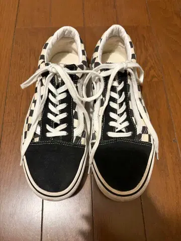 90s-00s VANS 체커 패턴 스니커즈 25.5cm