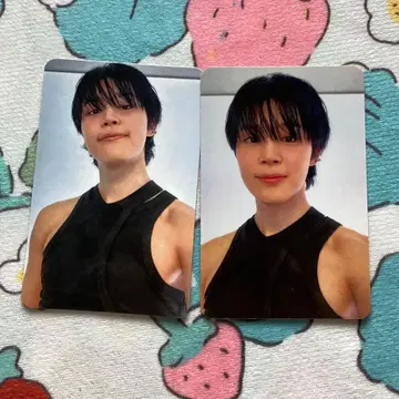 BTS FACE JPFC 지민 럭키 드로우 한정판 트레이딩 카드 2장