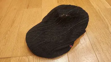 블랙 케이블 짜임 헌팅 모자 프리 사이즈