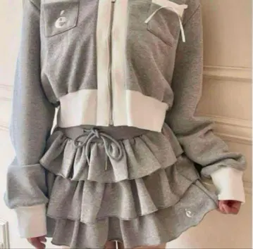 epine 에 frill 스커트 팬츠 그레이 에피누